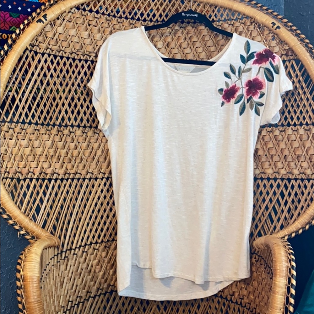 Woman’s floral blouse